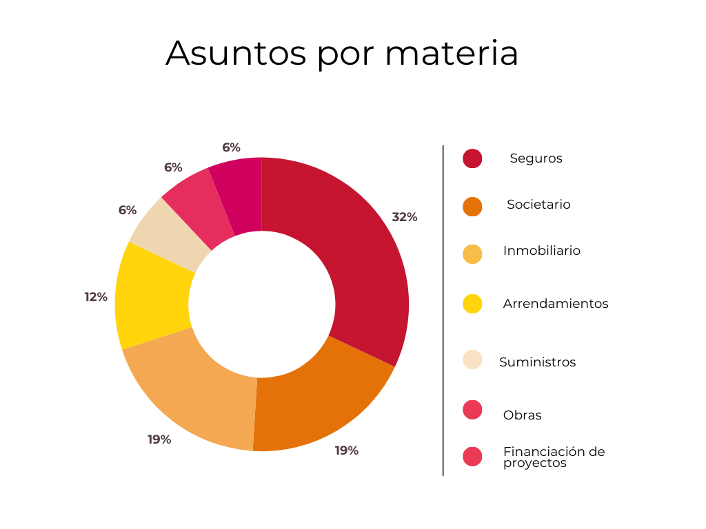 Asuntos por materia