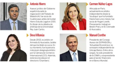 Economía nombra a los nuevos árbitros españoles para el CIADI
